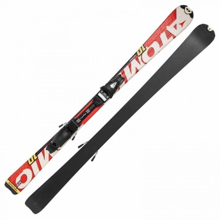 esquís niños ATOMIC RACE 8, aerospeed, WHITE/RED + Atomic evox 045 ( como  NUEVOS ) - Mardosport.es
