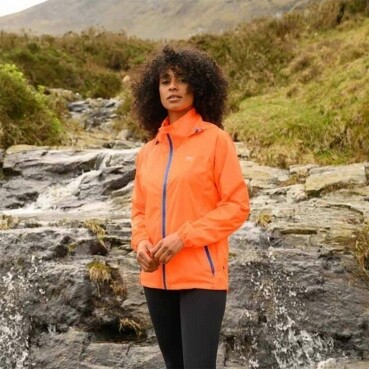 Orange neon jacket top